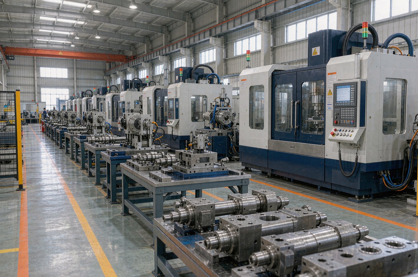 CNC machining of hydraulic jack cylinders and components