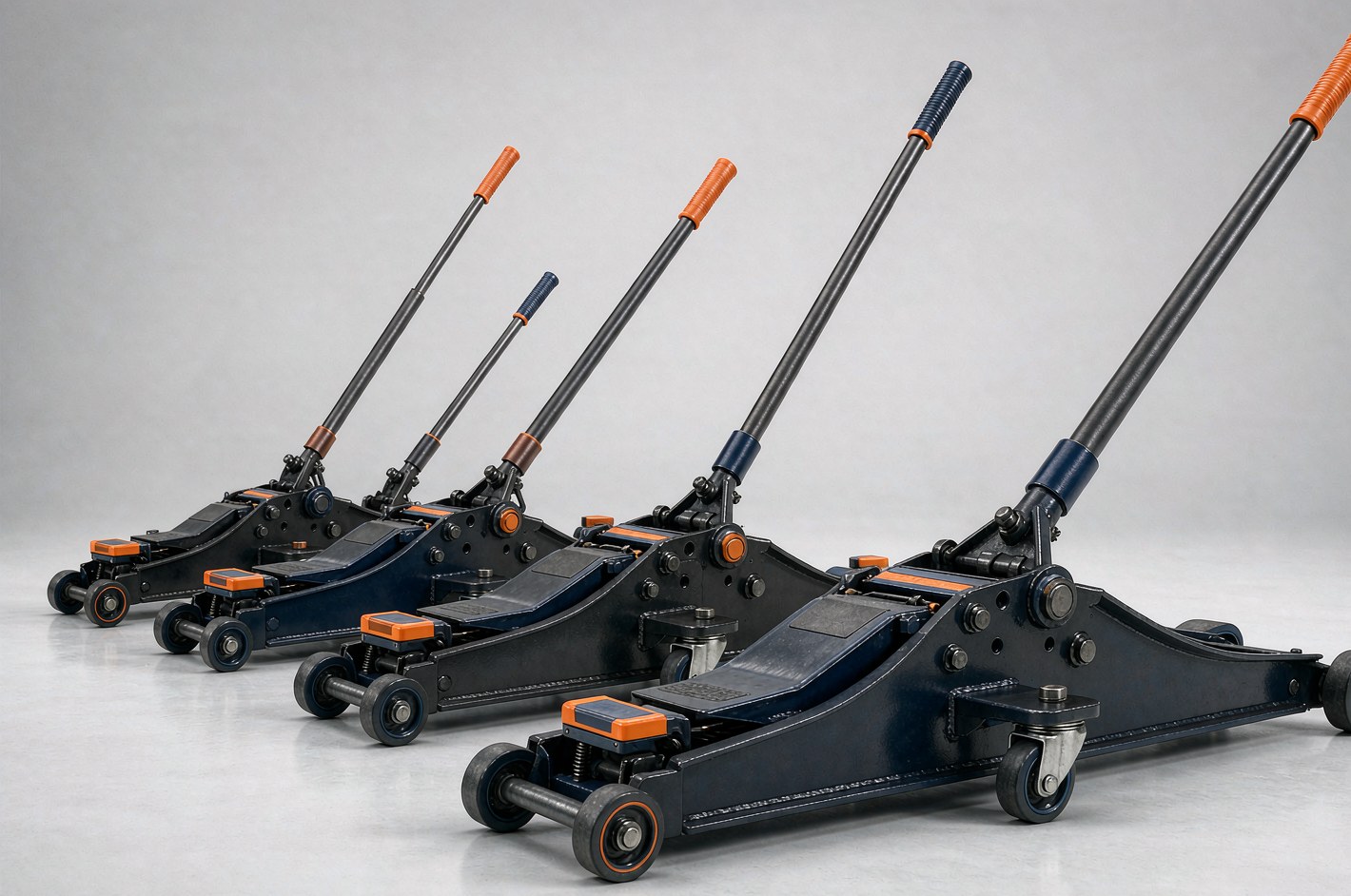 Hydraulic floor jack and trolley jack range for garage equipment buyers