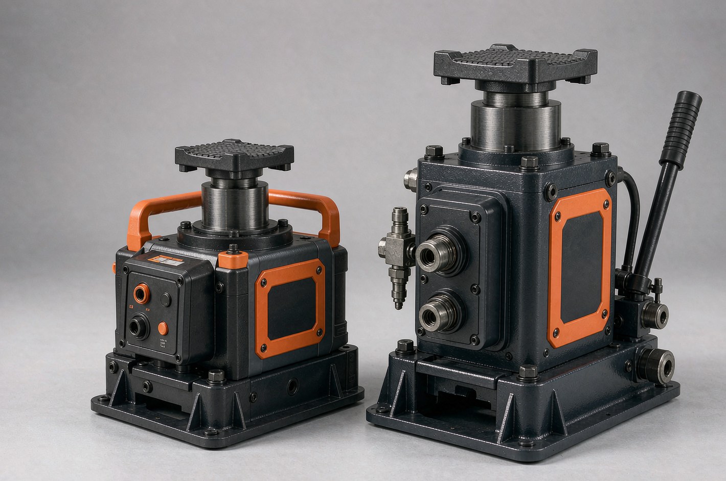 Reference image of powered hydraulic jacks for pneumatic and electric lifting applications